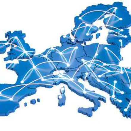 mapa połączeń europejskich