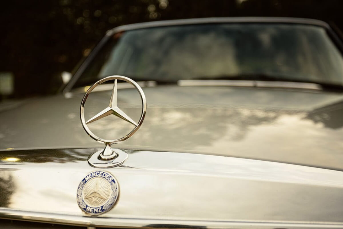Maska mercedesa 200 w123 auta do ślubu Białystok