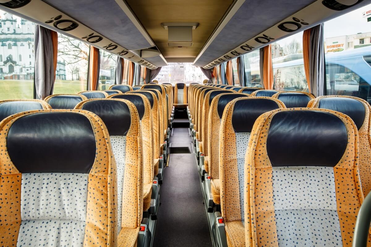Wnętrze busa setra 416 hdh Białystok